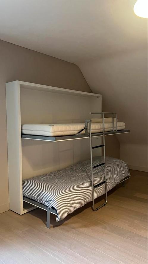 2 x Lollipop inklapbare stapelbedden inclusief matrassen, Huis en Inrichting, Slaapkamer | Stapelbedden en Hoogslapers, Zo goed als nieuw