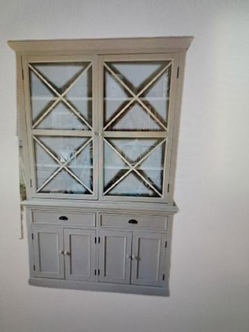 Vitrine, vaisellier blanc GRATUIT, Enlèvement, Utilisé