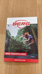 Berg trampoline 3m80 met veiligheidsnet en verankering, Zo goed als nieuw, Ophalen
