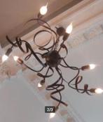 leuke luster met lampen, Enlèvement, Utilisé, Métal