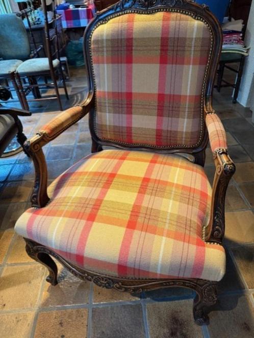 Voltairestoel Jacquard, Huis en Inrichting, Zetels | Zetels, Zo goed als nieuw, Rechte bank, Eenpersoons, Minder dan 150 cm, Minder dan 75 cm