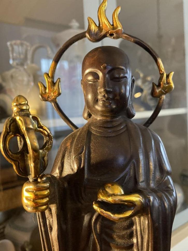 Ksitigarbha monnik 36 cm, Huis en Inrichting, Woonaccessoires | Boeddhabeelden, Gebruikt, Ophalen of Verzenden