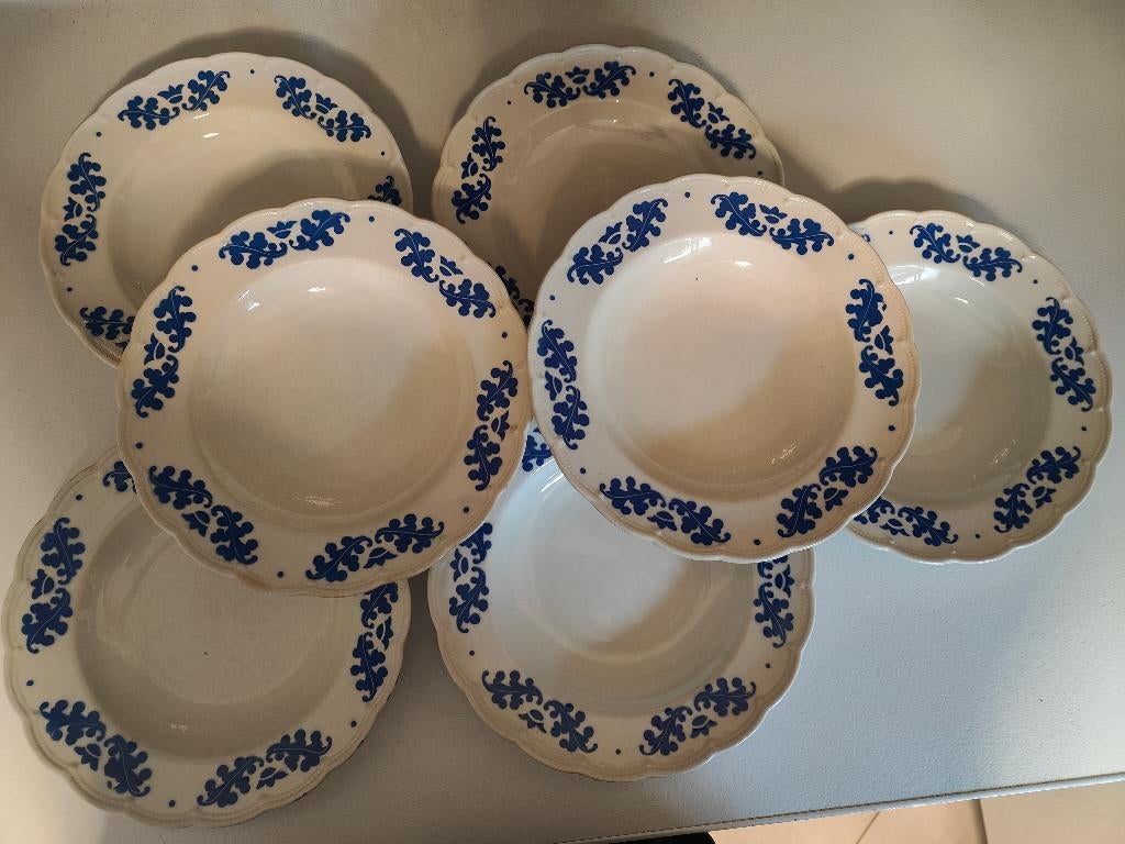 Diepe eetborden, Huis en Inrichting, Keuken | Servies, Ophalen, Overige materialen, Gebruikt, Bord(en)