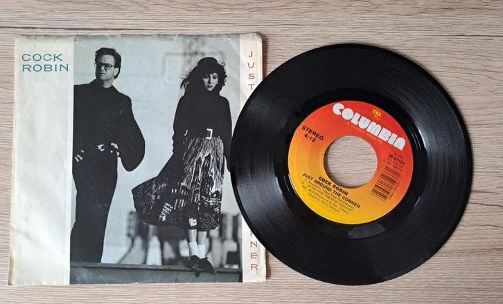 Cock Robin - Just Around The Corner, Cd's en Dvd's, Vinyl Singles, Gebruikt, Single, Pop, 7 inch, Ophalen of Verzenden