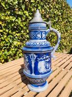 Duitse bierpot met tinnen deksel 38cm hoog, Ophalen of Verzenden