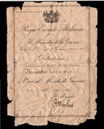 KRUIS VAN VERDIENSTE UIT 1926, ONDERTEKEND DOOR MUSSOLINI, Verzenden, Landmacht, Overige typen