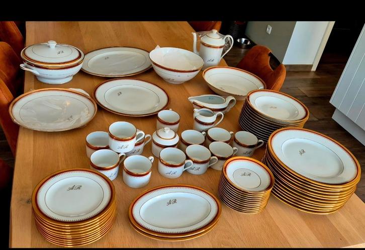 Porselein Servies Limoges, Antiek en Kunst, Antiek | Servies compleet, Ophalen