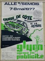 Originele affiche course de côte de la Semois 1977 ZELDZAAM, Verzamelen, Ophalen of Verzenden, Zo goed als nieuw, Auto's