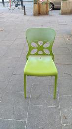 Groene kunststof terras- of binnenstoelen, partij 47 stuks., Tuin en Terras, Ophalen, Kunststof
