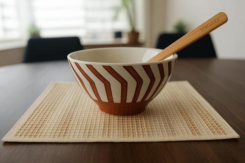 Saladeschaal van keramiek van Maison du Monde, Huis en Inrichting, Keuken | Servies, Zo goed als nieuw, Kom(men), Keramiek, Ophalen of Verzenden