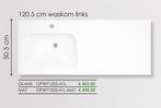 Wastafeltablet 1205mm O-Plus Helios links, Enlèvement, Neuf, Lavabo