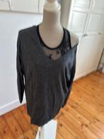 TWIN-SET simona barbieri grijze set van top en pull whaw !, Twinset, Ophalen of Verzenden, Gedragen