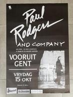 Poster Paul Rodgers and Company in Vooruit Gent, Comme neuf, Enlèvement ou Envoi