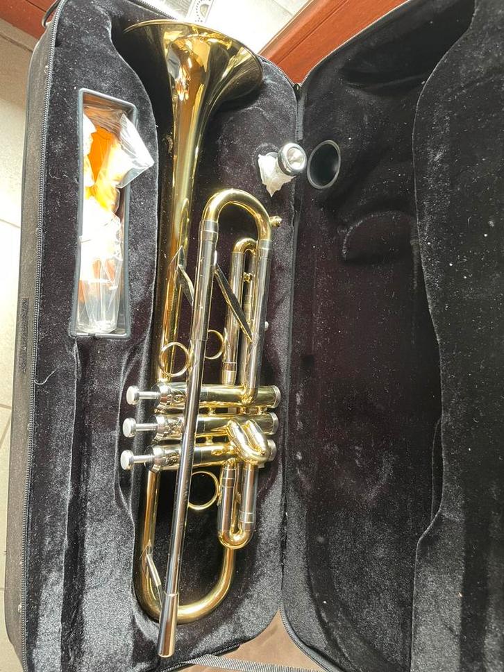 Splinternieuwe trompet EVA A610, Muziek en Instrumenten, Blaasinstrumenten | Trompetten, Nieuw, Met koffer, Ophalen of Verzenden