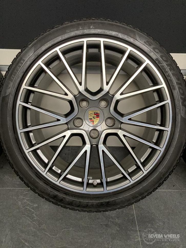 21” originele Porsche Cayenne 9Y Spyder velgen winterbanden, Auto-onderdelen, Banden en Velgen, Banden en Velgen, Winterbanden