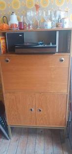 Retro barkast, Huis en Inrichting, Ophalen, Gebruikt, 100 tot 150 cm, Meerdere deuren