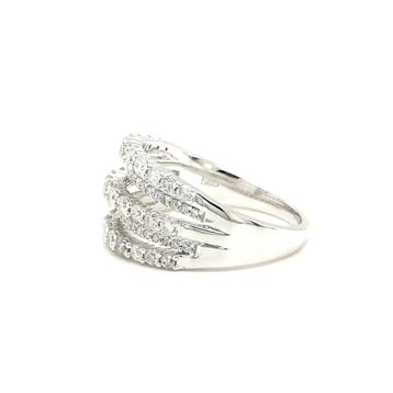 14 karaat Witgoud - Ring - 1.04 ct Diamant beschikbaar voor biedingen