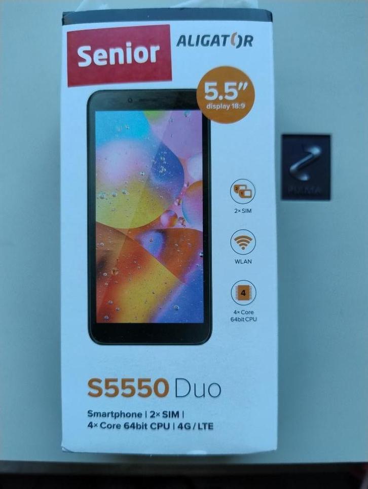Senior smartphone Aligator S5550 Duo, Telecommunicatie, Mobiele telefoons | Overige merken, Zo goed als nieuw, Zonder abonnement