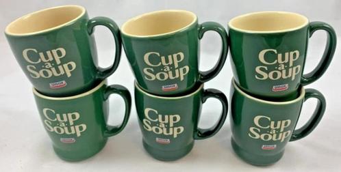 Unox Cup A Soup mokken bekers soepmokken vintage 6 stuks set, Huis en Inrichting, Keuken | Servies, Zo goed als nieuw, Verzenden