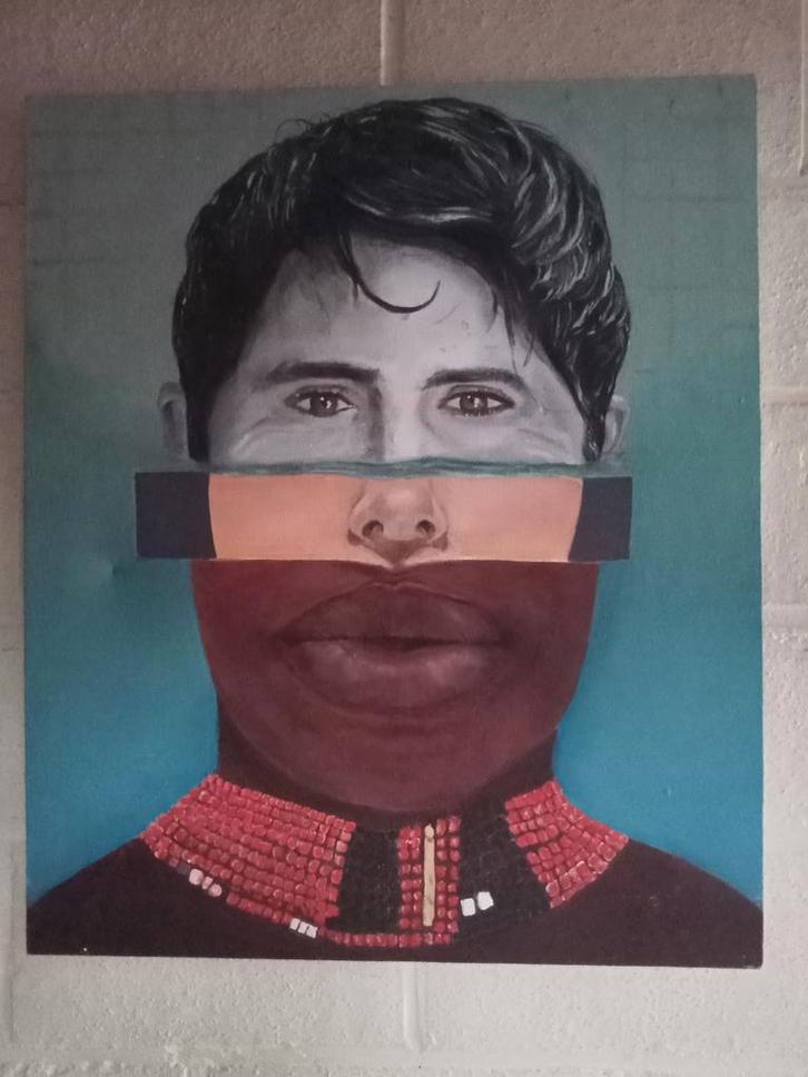 Samensmelting van Identiteiten MP Theunis, Antiek en Kunst, Kunst | Litho's en Zeefdrukken, Ophalen