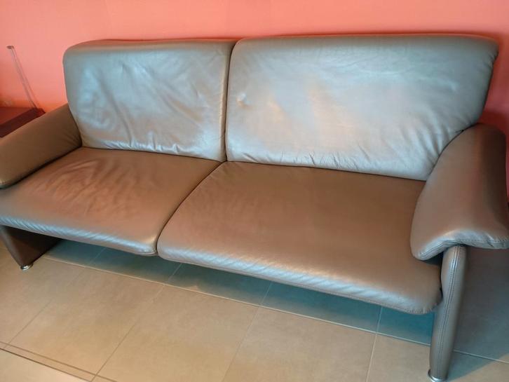 2 lederen zetels in goede staat, Huis en Inrichting, Zetels | Zetels, Zo goed als nieuw, Ophalen