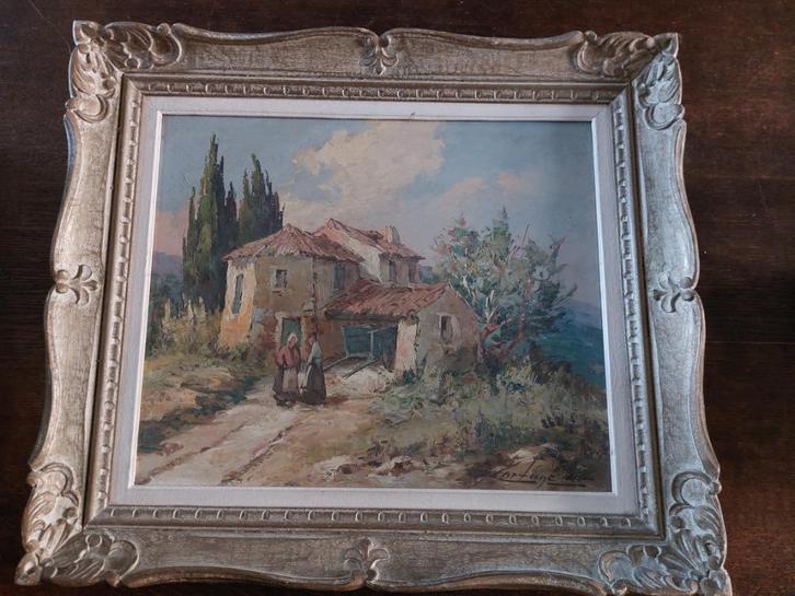 peinture provence campagne mer france art, Antiek en Kunst, Kunst | Schilderijen | Klassiek, Ophalen