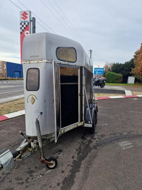 Van deux chevaux Aceko V217, Dieren en Toebehoren, Paarden en Pony's | Trailers en Aanhangwagens, Gebruikt, 2-paards trailer, Hout