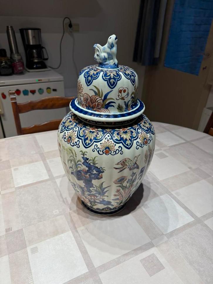 Vase et couvercle Vintage Vieux Rhodes Boch, Antiquités & Art, Antiquités | Vases, Enlèvement