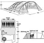 Outdoor tent Wolf Lake 7, Caravans en Kamperen, Tenten, Ophalen, Zo goed als nieuw, Meer dan 6