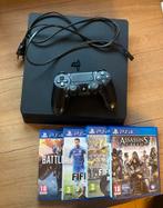 PS4 Slim met games, Games en Spelcomputers, Ophalen of Verzenden, Met 1 controller, Slim, 500 GB