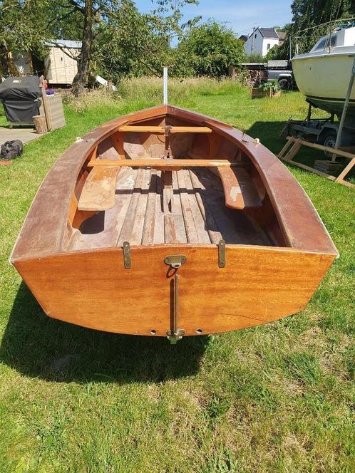 Dinghy Scoundrel 1965, Watersport en Boten, Open zeilboten, Gebruikt, Polyvalk, 3 tot 6 meter, Hout, Ophalen