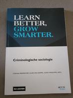 Handboek Criminologische sociologie, Ophalen of Verzenden, Hoger Onderwijs, Acco, Zo goed als nieuw
