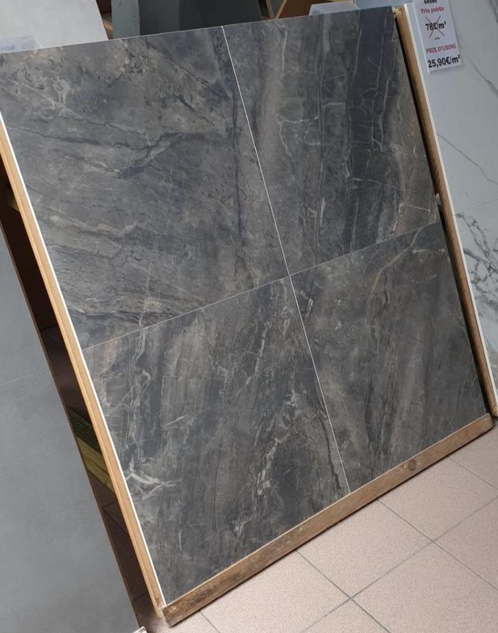 ==> Carrelage 60x60, Rectifié, Effet Marbre <==, Doe-het-zelf en Bouw, Plinten en Afwerking, Nieuw, Ophalen