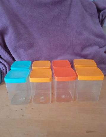 Vintage retro opberg containers dozen x 8, Enlèvement, Utilisé