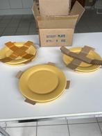 . 6 NIEUWE gele dessertborden, Huis en Inrichting, Keuken | Servies, Ophalen, Nieuw, Bord(en), Effen