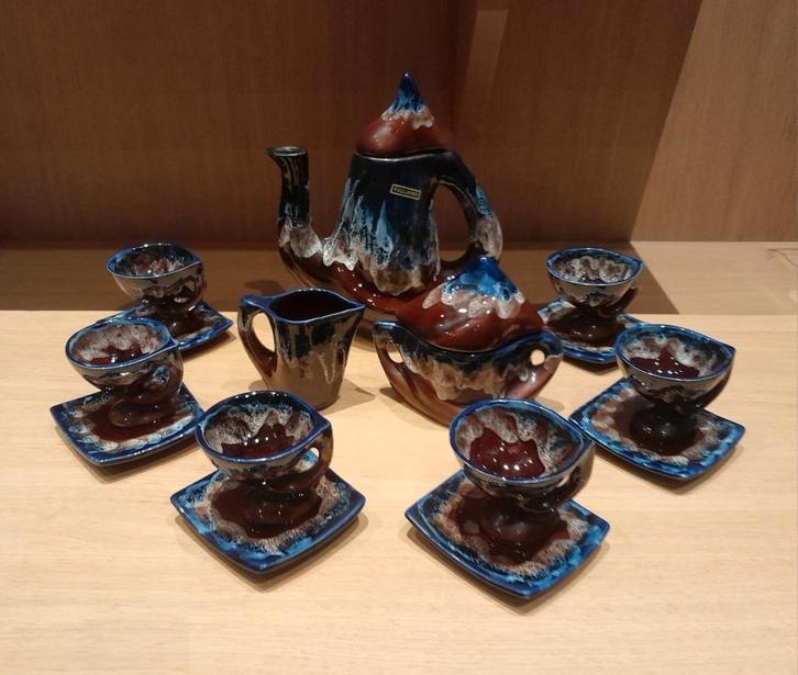 Koffieservies Vallauris, Antiquités & Art, Antiquités | Céramique & Poterie, Enlèvement