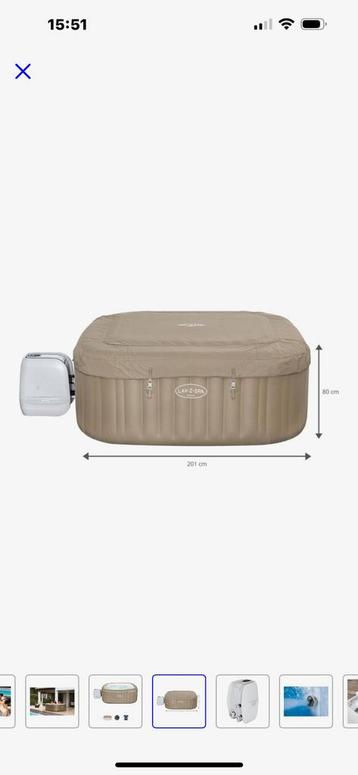 Opblaasbare jacuzzi 5 tot 7 personen+ accessoires beschikbaar voor biedingen