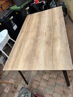 Eettafel hout met zwarte poten, Enlèvement, Comme neuf