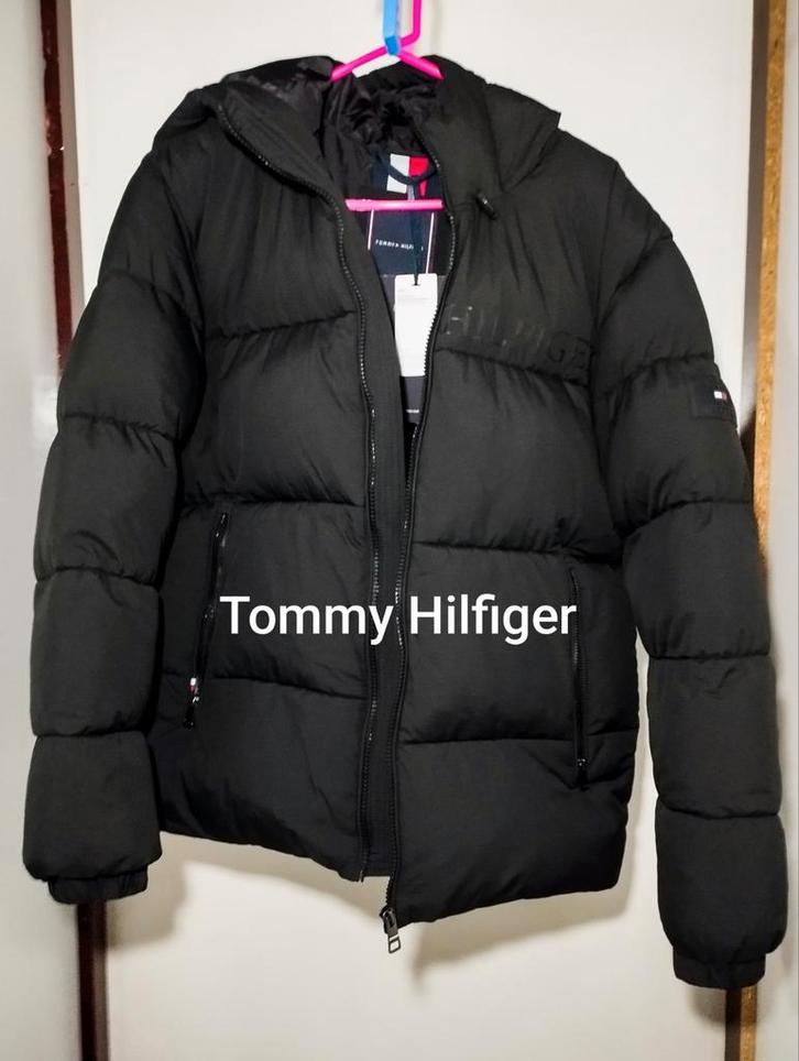 Heren puffer jas zwart – T. Hilfiger – maat S, Kleding | Heren, Jassen | Winter, Nieuw, Maat 46 (S) of kleiner, Zwart, Ophalen