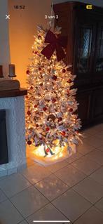 Witte kerstboom van 1m80 met lampjes., Diversen, Kerst, Ophalen, Nieuw