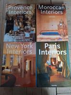 Taschen - New York/Provence/Paris/Moroccan Interiors, Boeken, Kunst en Cultuur | Fotografie en Design, Ophalen of Verzenden, Zo goed als nieuw