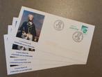 set van 5 brieven klaar om te posten met de beeltenis van He, Ophalen of Verzenden, Envelop