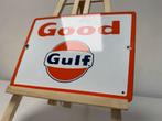 Good Gulf emaille reclamebord, Verzamelen, Ophalen of Verzenden, Gebruikt, Reclamebord