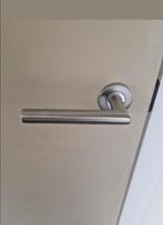 Moderne RVS Deurklinken (3 sets), Ophalen of Verzenden, Zo goed als nieuw, Inox, Klink of Kruk