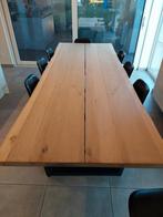 Massief eiken Boomstamtafel 2m60, Huis en Inrichting, Ophalen, Zo goed als nieuw