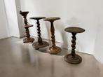 vintage  houten pied de stal / bijzettafel / plantentafel, Antiek en Kunst, Ophalen of Verzenden