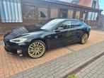 Tesla model s 100 d, Auto's, Zwart, Leder en Stof, Zwart, Elektrisch