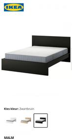 Zwart IKEA bed-frame (zonder matras), Huis en Inrichting, Slaapkamer | Bedden, Ophalen