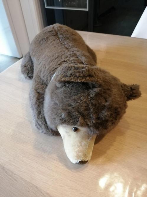 Liggende beer, Steiff, Knopf im Ohr, Verzamelen, Beren en Cherished Teddies, Steiff, Ophalen of Verzenden