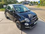 Fiat 500 Lounge 1.2 2016, Auto's, Voorwielaandrijving, 4 cilinders, Leder en Stof, Zwart